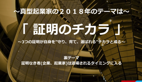 証明のチカラ