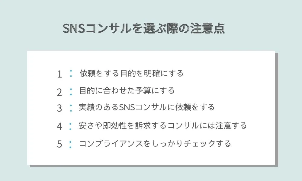 【必見】SNSコンサルとは？業務内容や選び方の注意点について徹底解説！