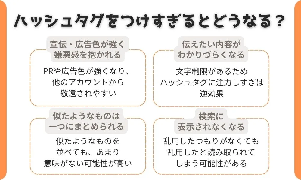 Twitterのハッシュタグつけすぎてない？基準とデメリットを解説