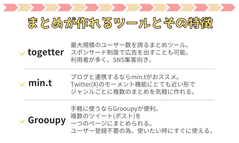Twitterのまとめの作り方・メリットを解説!最適なツールとは?