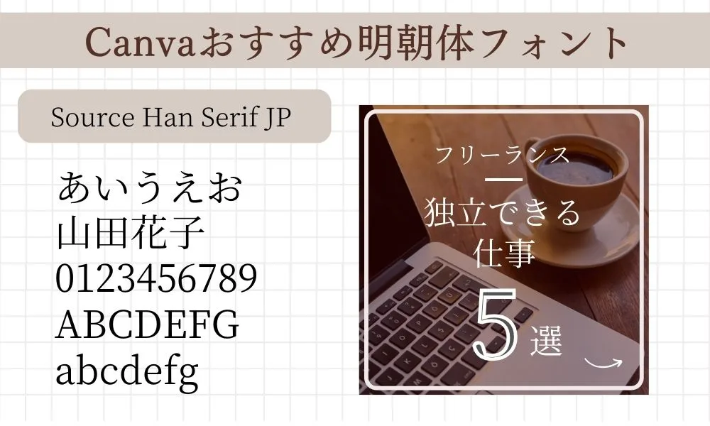 canvaおすすめのフォント