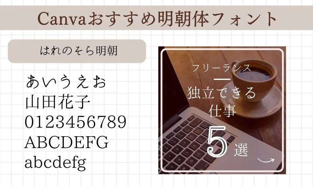 canvaおすすめのフォント