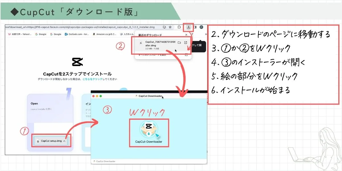 CupCut「ダウンロード版」インストール方法