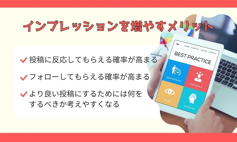 Instagaramのインプレッションとは