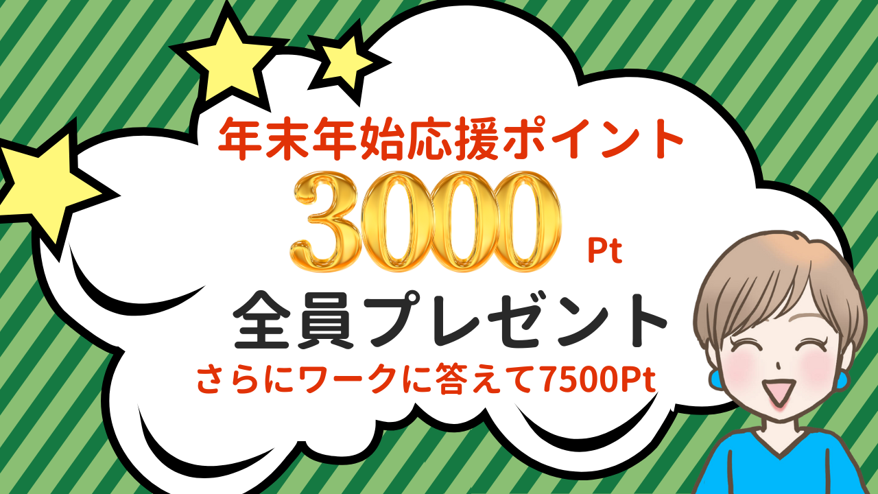 集まる集客カレッジ年末年始応援3000ポイントプレゼントキャンペーン