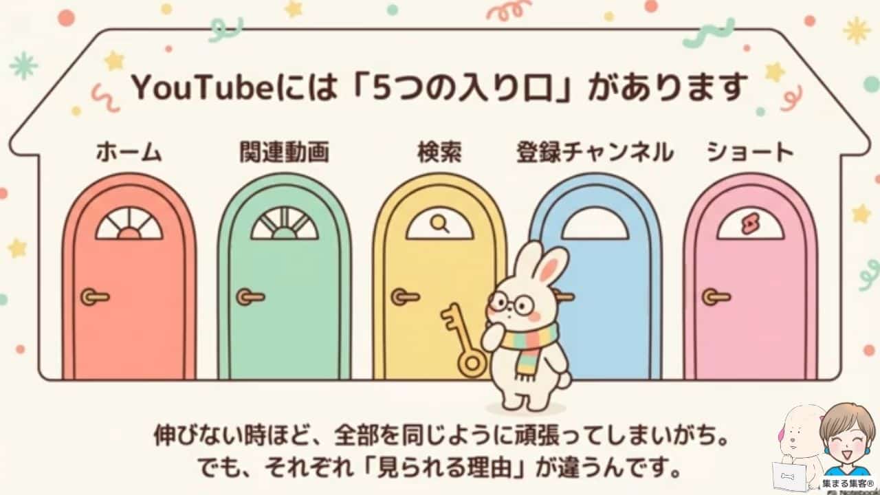 Youtubeの5つの入り口