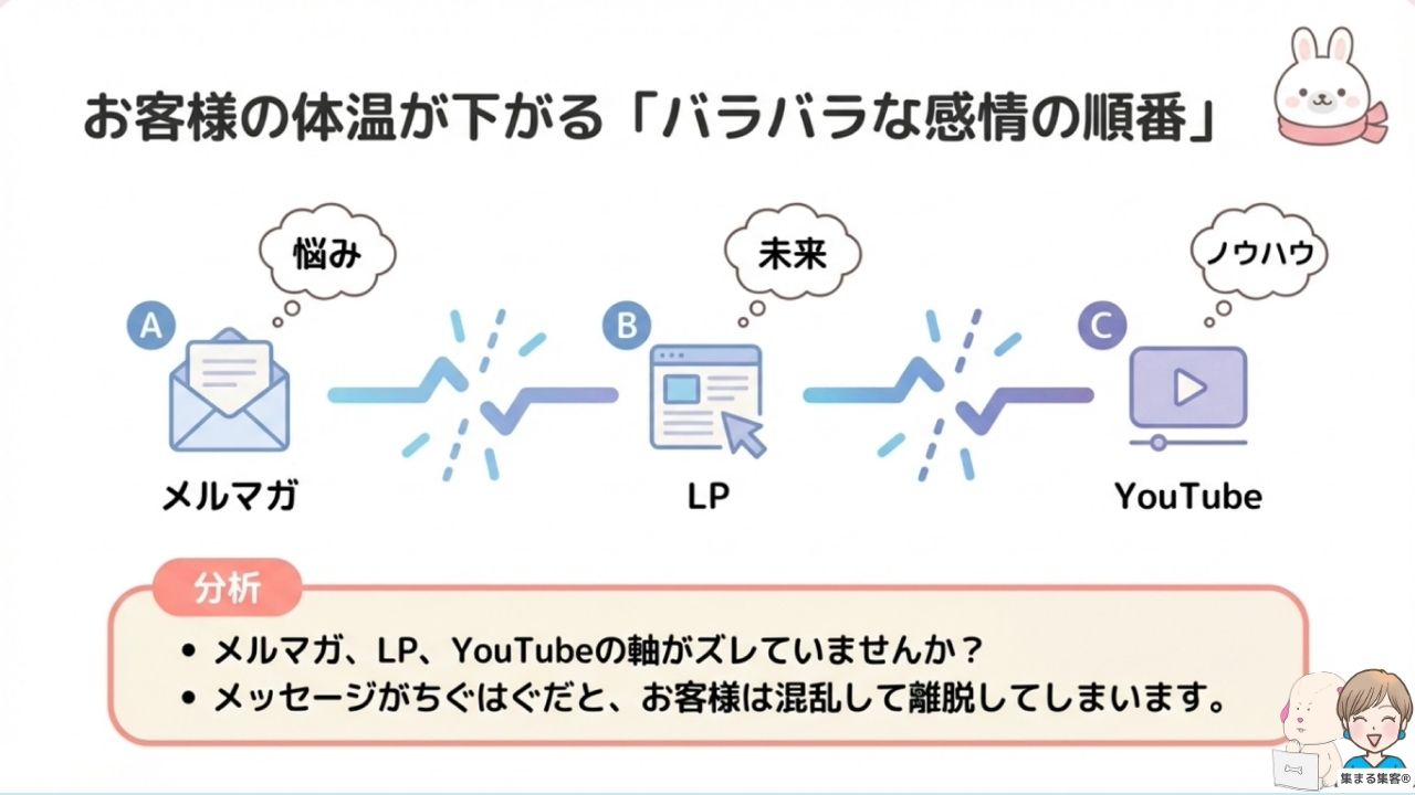 成約につながらない原因は感情の順番がつながっていないこと