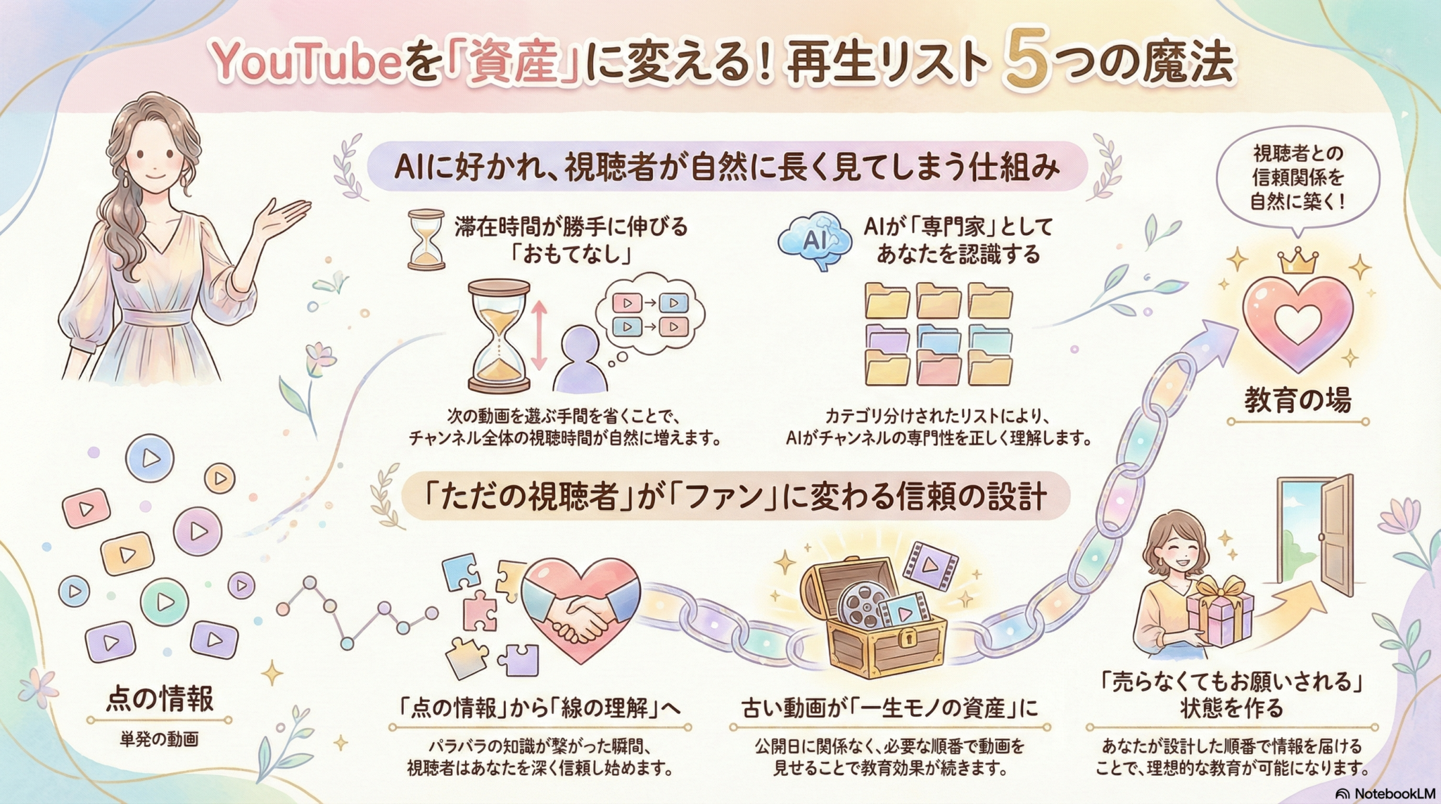 YouTube再生リストの５つのメリットと作り方、AI第一世代の起業家向けに解説します