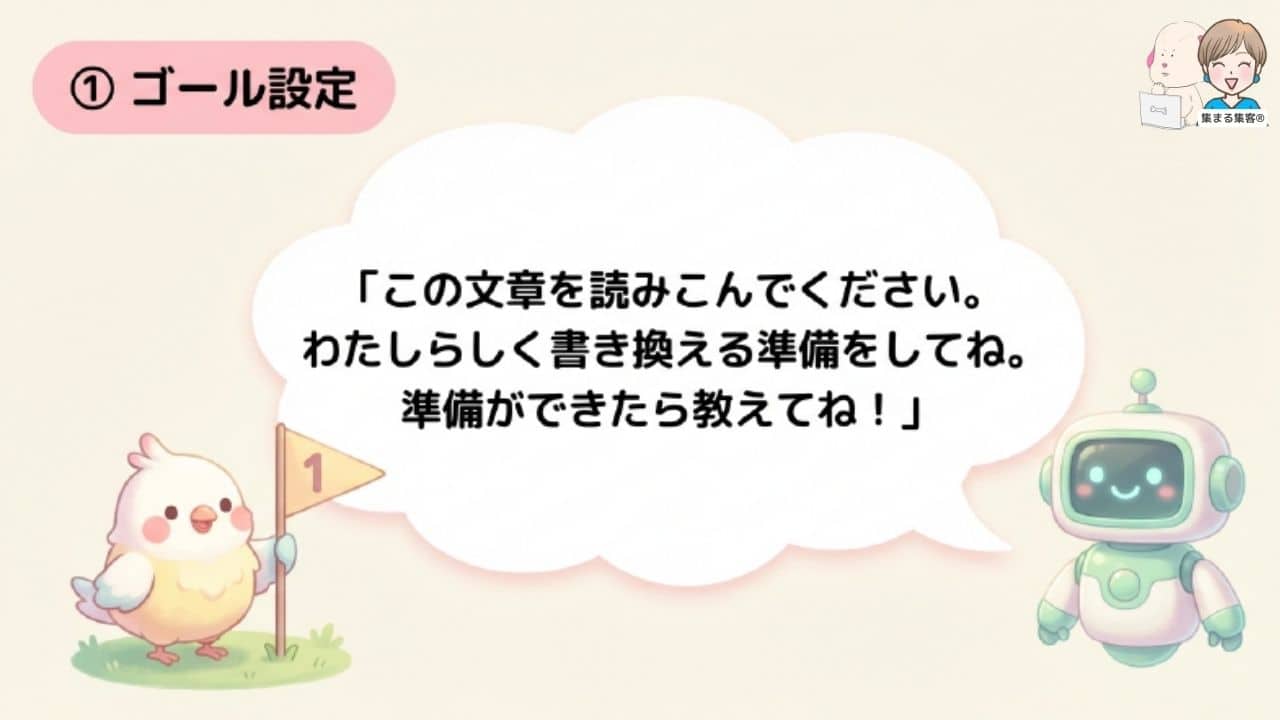 AIと会話する秘密の6ステップ|ゴール設定