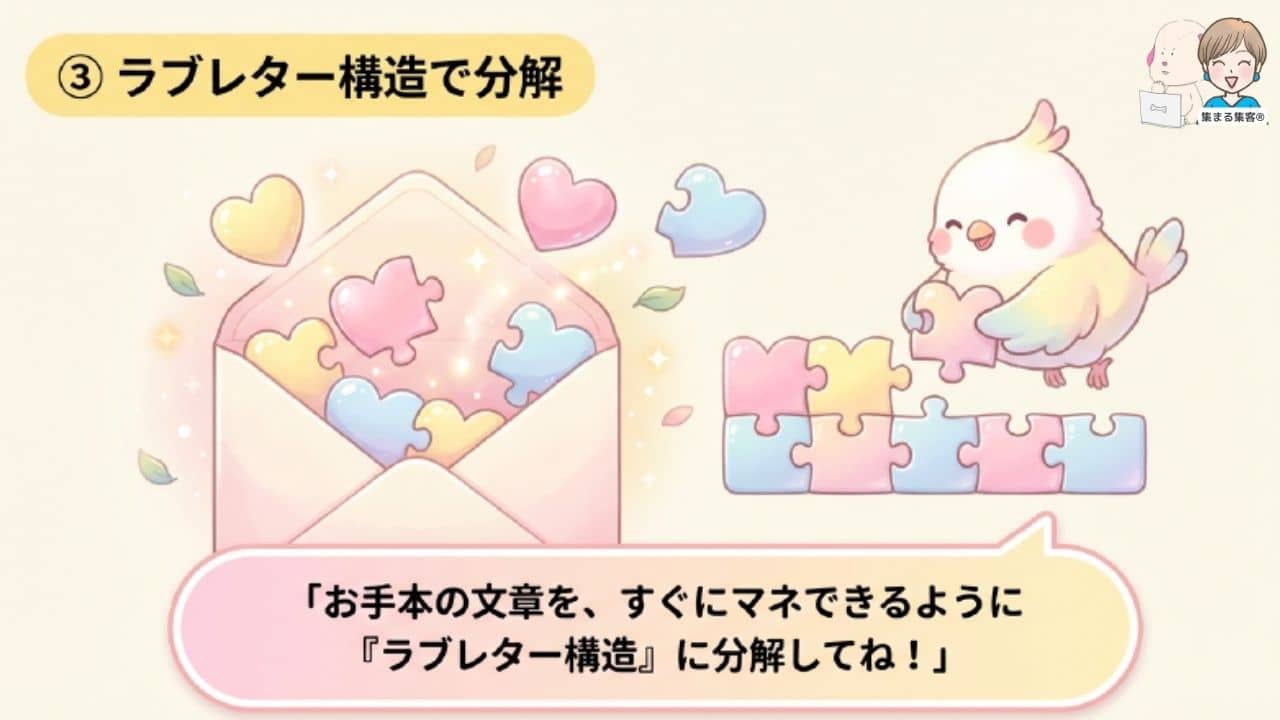 AIと会話する秘密の6ステップ|ラブレター構造で分解