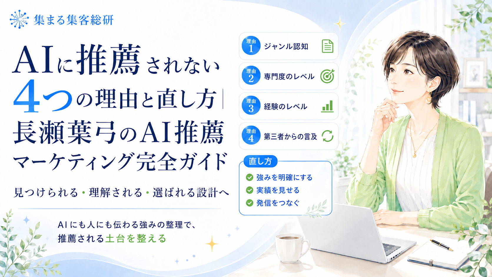AIに推薦されない4つの理由と直し方｜長瀬葉弓のAI推薦マーケティング完全ガイド