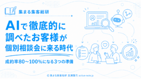 AIで徹底的に調べたお客様が個別相談会に来る時代 成約率80〜100%になる3つの準備 © 集まる集客総研